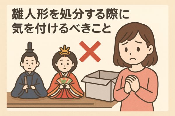 雛人形を処分する際に気を付けるべきこと