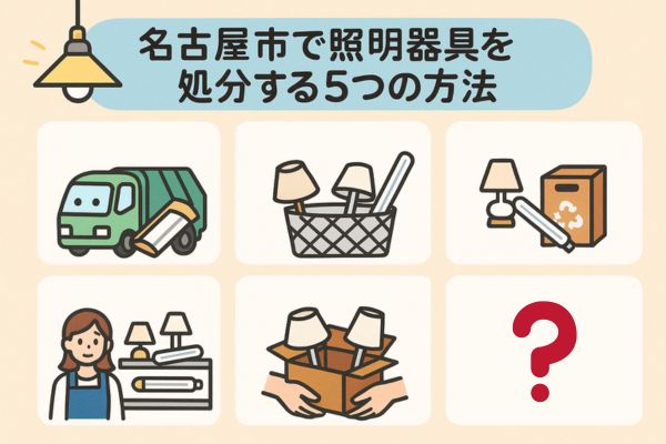 名古屋市で照明器具を処分する5つの方法