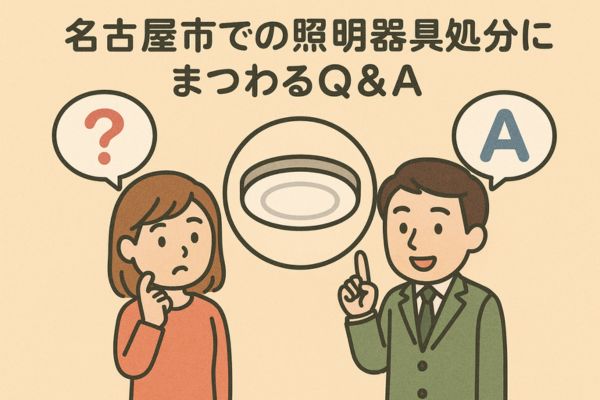 名古屋市での照明器具処分にまつわるQ&A