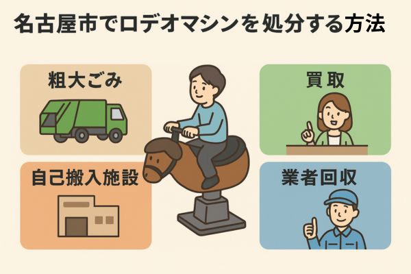 名古屋市でロデオマシンを処分する4つの方法｜粗大ごみ・買取・業者回収まで徹底解説
