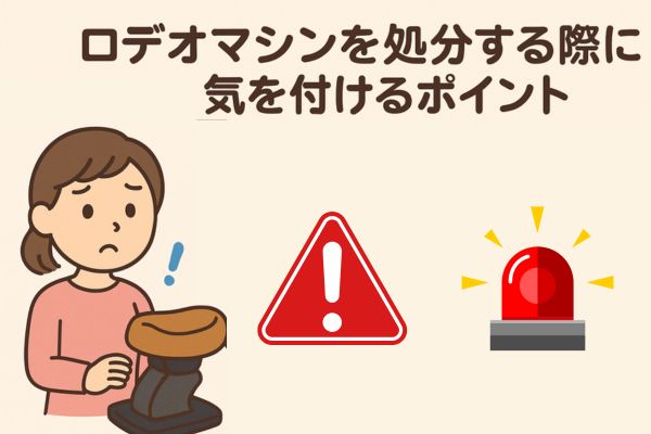 名古屋市でロデオマシンを処分する際の注意点