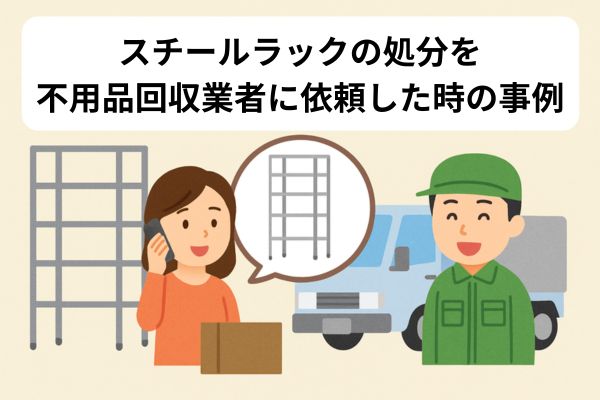 スチールラックの処分を不用品回収業者に依頼した時の事例