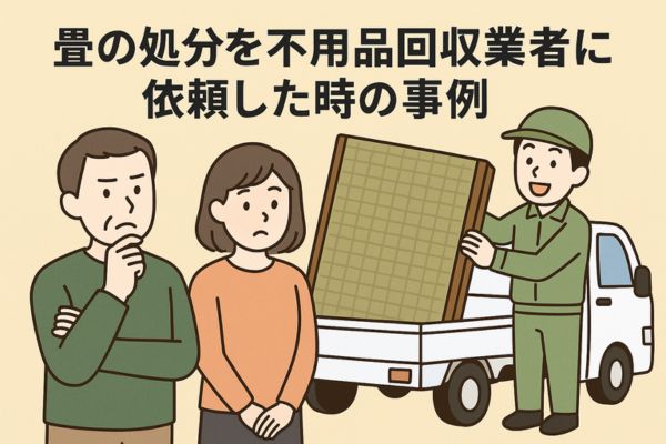 畳の処分を不用品回収業者に依頼した時の事例