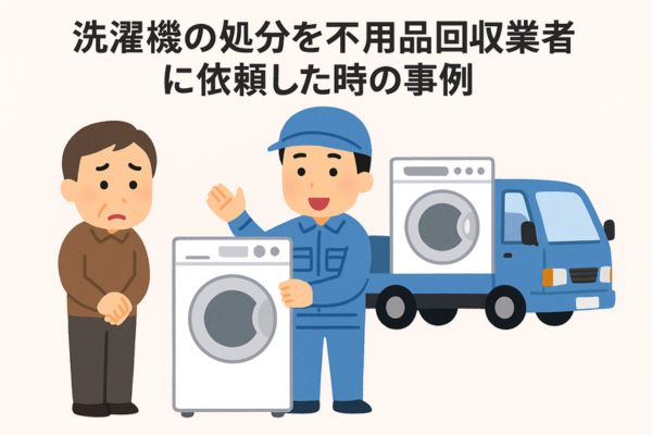 洗濯機の処分を不用品回収業者に依頼した時の事例