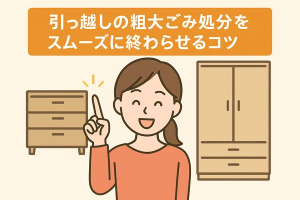引っ越しの粗大ごみ処分をスムーズに終わらせるコツ