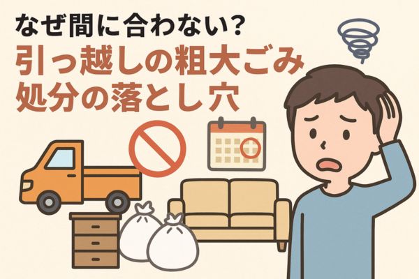 なぜ間に合わない?引っ越しの粗大ごみ処分の落とし穴