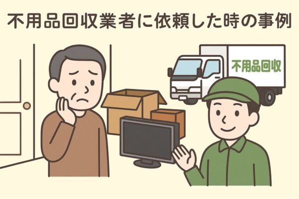 不用品回収業者に依頼した時の事例